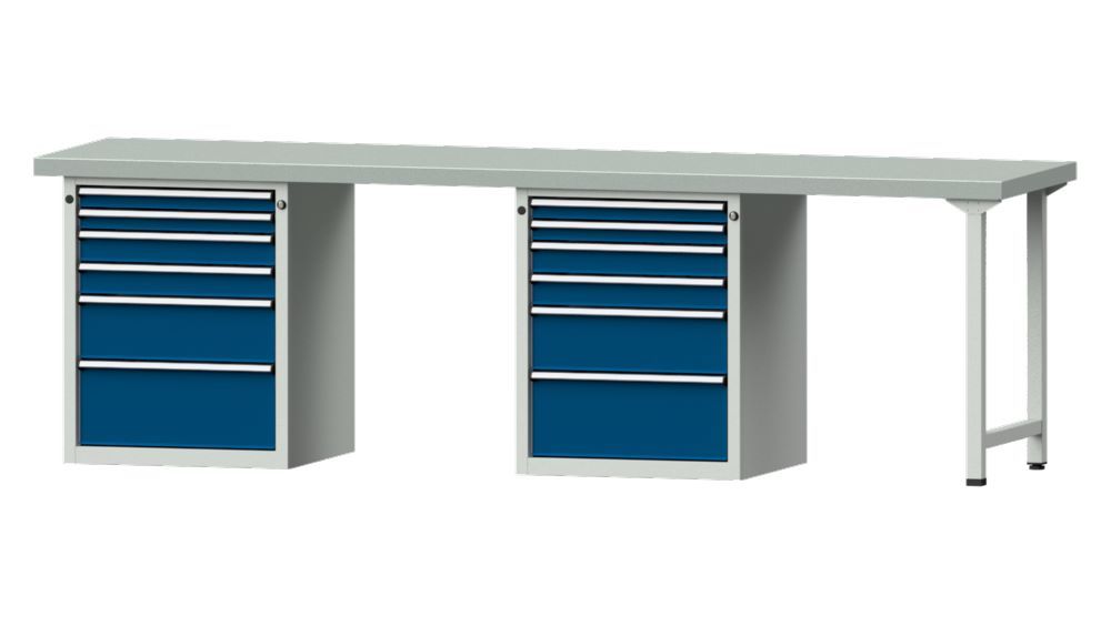 Produktbild Anke Kombiwerkbank Serie V 2800 Modell 916 V 2 Arbeitsplätze Breite 2800 mm