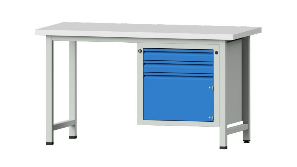 Produktbild Anke Kombiwerkbank 2 Türen in blau Serie E 1500 Modell 702 E