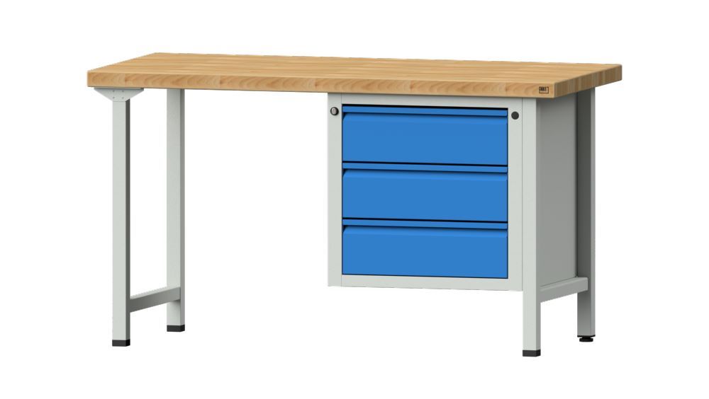 Produktbild Anke Kombiwerkbank 3 x170 Schubladen Serie E 1500 Modell 706 E