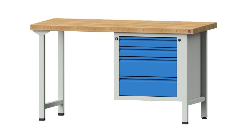 Produktbild Anke Kombiwerkbank mit Buchenbelag Serie E 1500 Modell 707 E