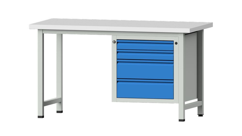 Produktbild Anke Kombiwerkbank 4 Schubladen und Kunststoffplatte Serie E 1500 Modell 707 E