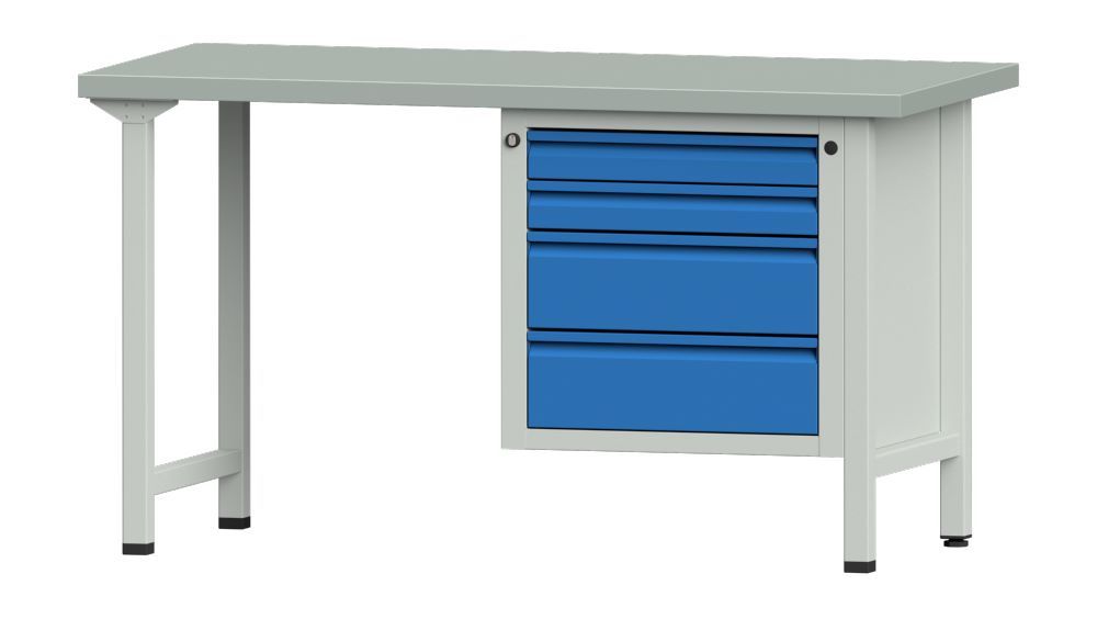 Produktbild Anke Kombiwerkbank mit Blechbelag 1500 x 700 mm Serie E 1500 Modell 707 E