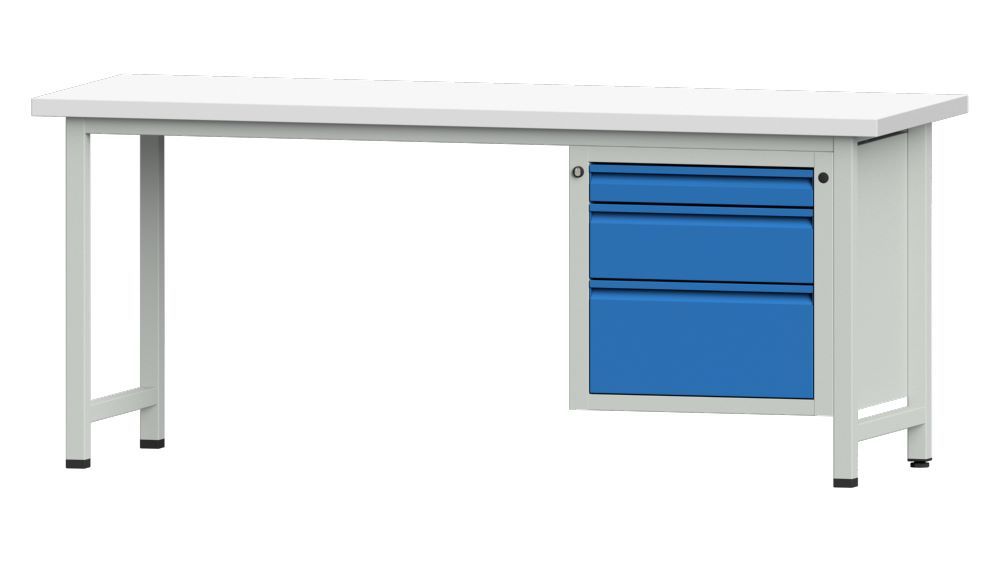 Produktbild Anke Kombiwerkbank 2000 mm Serie E 2000 Modell 730 E mit Kunststoffschicht