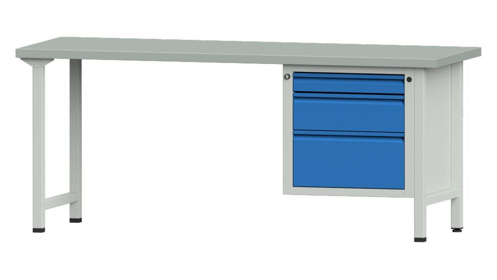 Produktbild Anke Kombiwerkbank Serie E 2000 Modell 730 E Arbeitsplatte aus Blech 40 mm