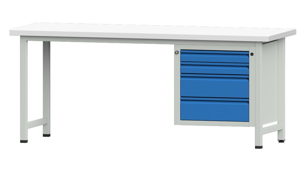 Produktbild Anke Kombiwerkbank mit kunststoffbeschichteter Platte Serie E 2000 Modell 727 E