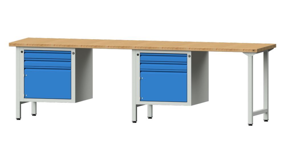 Produktbild Anke Kombiwerkbank mit 2 Arbeitsplätzen Serie E 2800 Modell 732 E