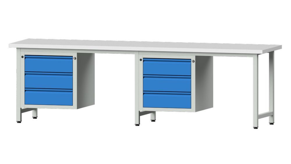 Produktbild Anke Kombiwerkbank mit 840 mm Höhe 2 Sitzplätze Serie E 2800 Modell 736 E