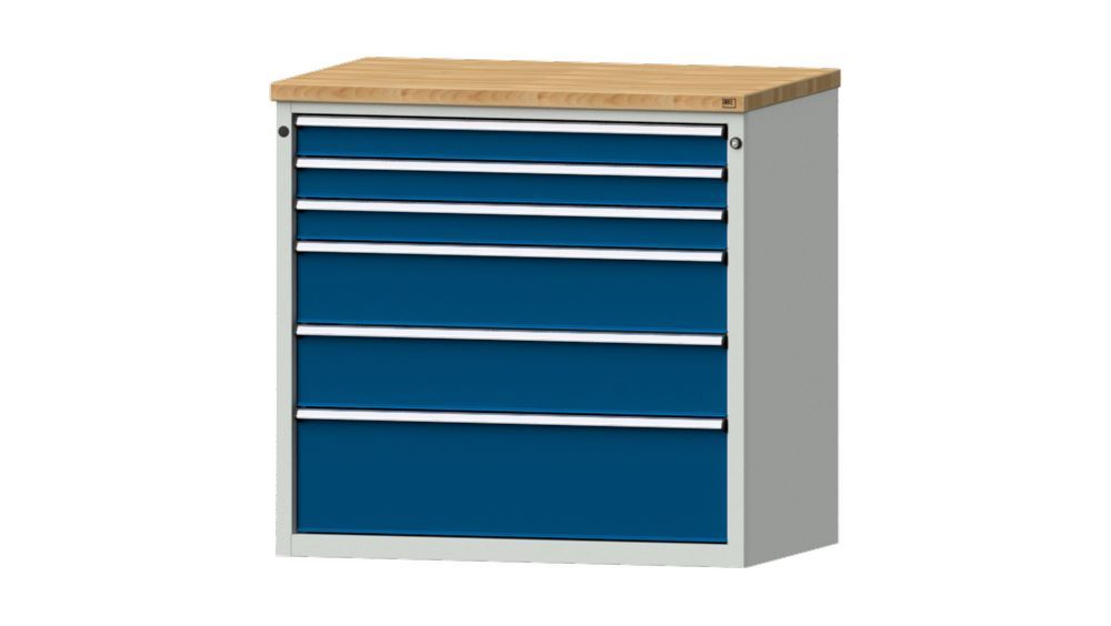 Produktbild Anke Schubladenschrank 1065 x 1020 mm mit 6 Schubladen Serie V 1060 Modell 3010 V