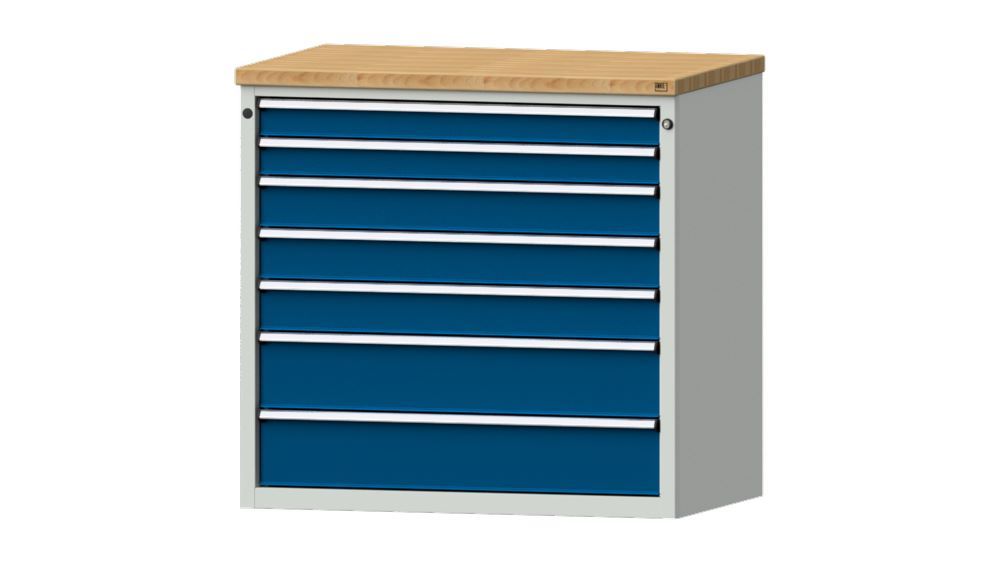 Produktbild Anke Schubladenschrank Arbeitsplatte Buche Massiv Serie V 1060 Modell 3005 V