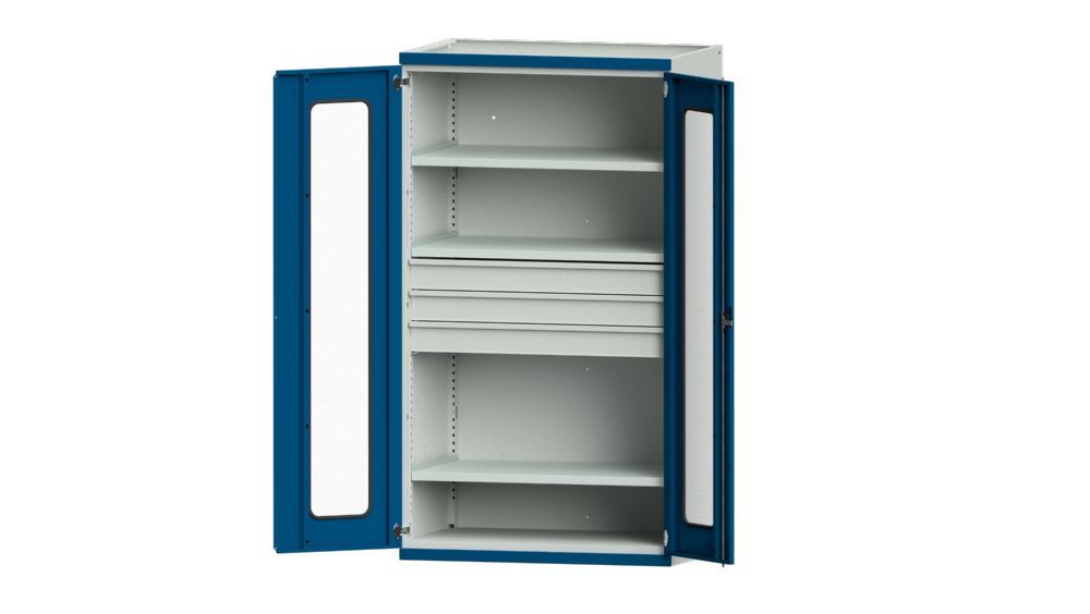 Produktbild Anke Schwerlastschrank mit Plexiglas Serie V Modell 103 RAL 7035 5010