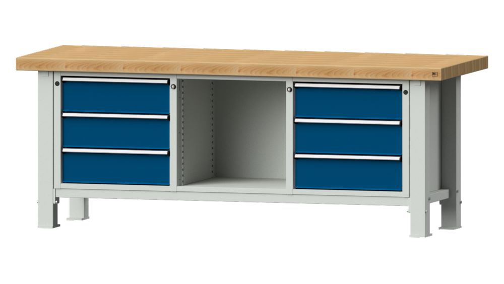 Produktbild Anke Schwerlastwerkbank 2250 x 800 x 865 mm Modell 120 VS