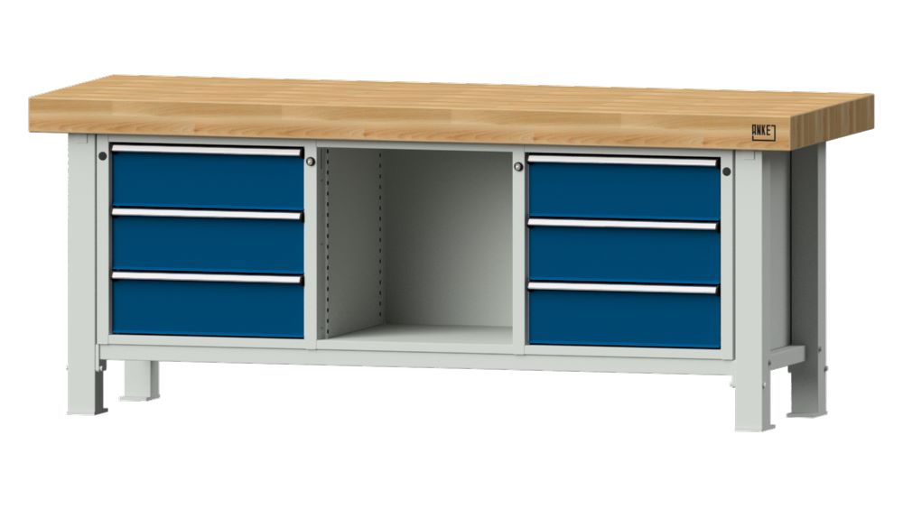 Produktbild Anke Schwerlastwerkbank 2250 x 800 x 900 mm Modell 120 VS