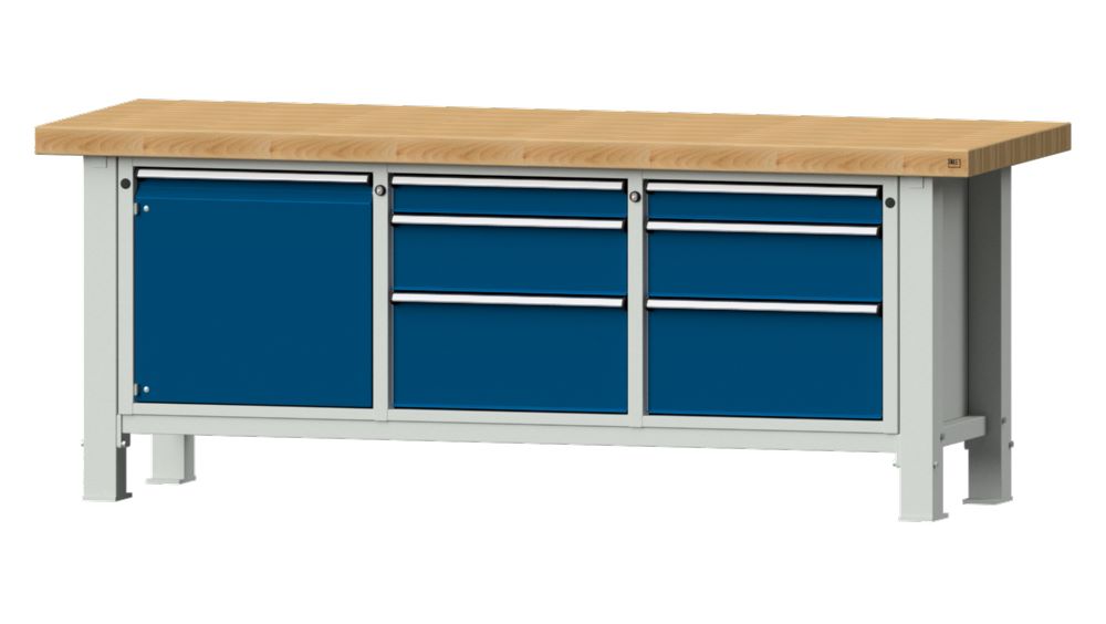 Produktbild Anke Schwerlastwerkbank 2250 x 800 x 865 mm Modell 125 VS