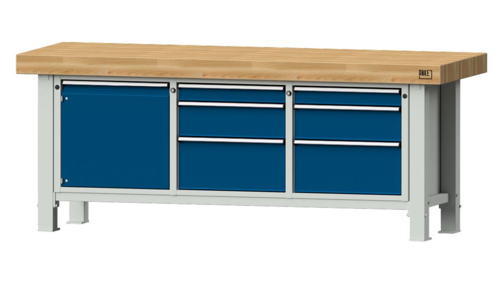 Produktbild Anke Schwerlastwerkbank 2250 x 800 x 900 mm Modell 125 VS