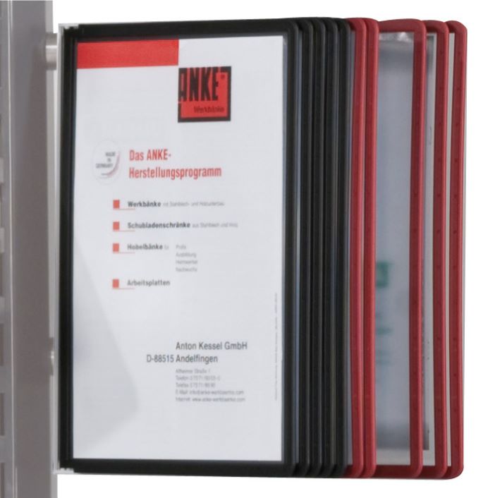 Produktbild Anke Sichttafelhalter mit 10 Sichttafeln DIN A4 Serie Anke Connect