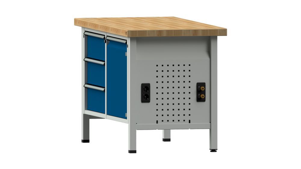 Produktbild Anke Systempaneel mit Energieversorgung für Kastenwerkbänke 523 x 32 x 638 mm