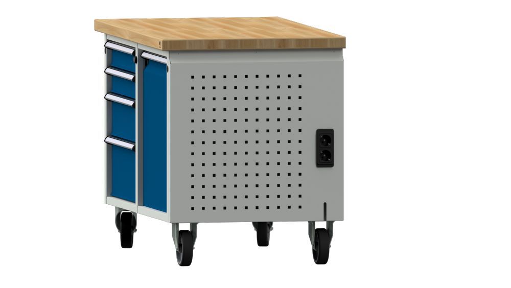 Produktbild Anke Systempaneel mit Energieversorgung RAL 7035 523 x 32 x 638 mm