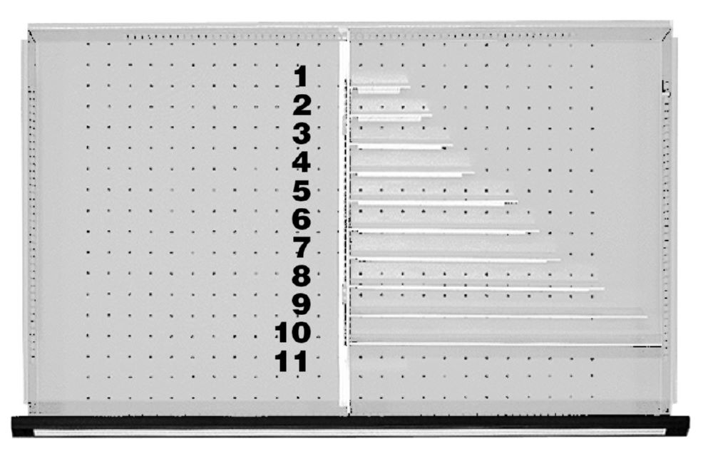 Produktbild Anke Trennleisten zur individuellen Schubladeneinteilung Querteiler L 175 mm FH 60 mm