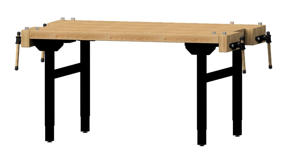 Produktbild Anke Universalwerkbank 1500 x 1000 x 750-1050 mm Modell 532 4 Zangen