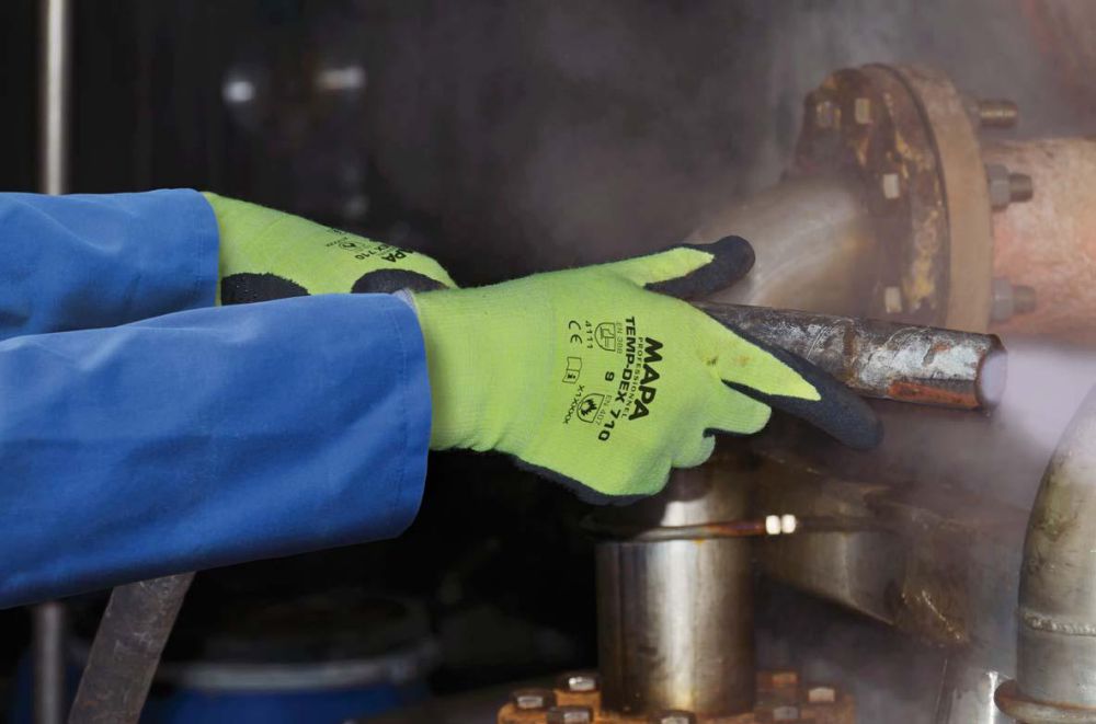 Produktbild Mapa Handschuh TempDex 710 Gr. 9 gelb schwarz Anwendung bild 6