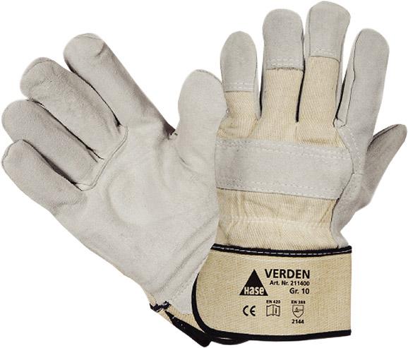 Produktbild Hase Safety Gloves Handschuh Verden, Spaltle.Gr. 10,  grau MW
