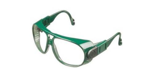 Produktbild Bügelbrille 692, PC farblos, Rahmen grün