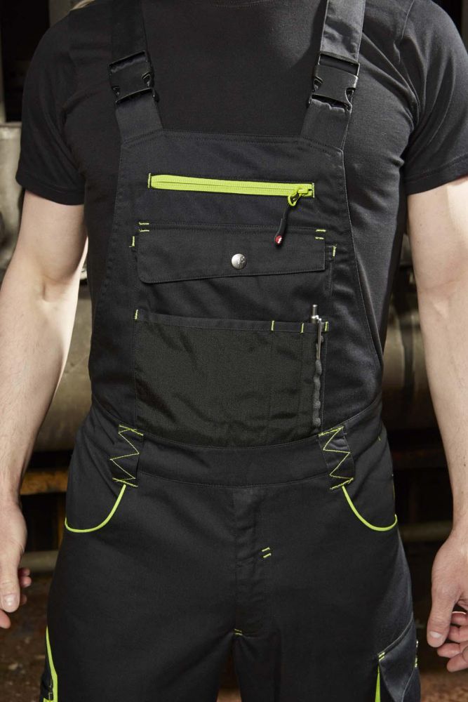 Produktbild Fortis H-Latzhose 24, Black/lime green, Gr. 29 bild 4