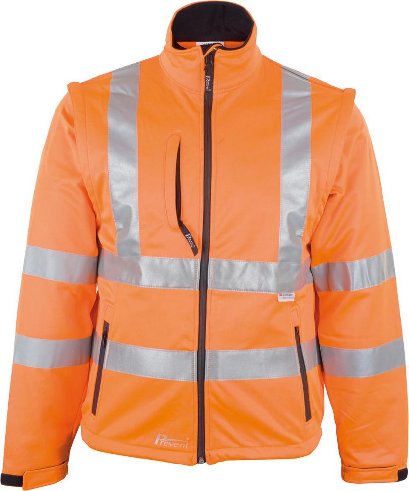 Produktbild Warnjacke,Softshell, Gr. L, leuchtorange