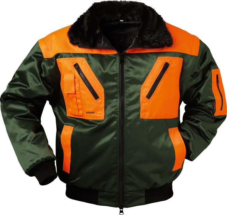 Produktbild Norway Protection Pilotenjacke Rotdorn, Gr.M, grün/orange