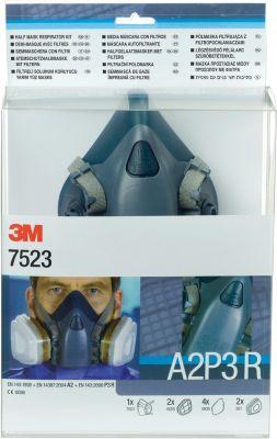 Produktbild 3M Maskenset 7523M mit Maske 7502, Filter A2P3R