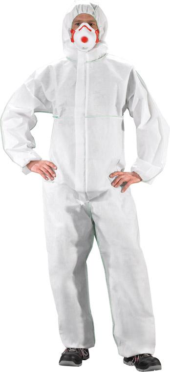 Produktbild FORTIS Einwegschmutzanzug, PP, Gr. L, weiß,