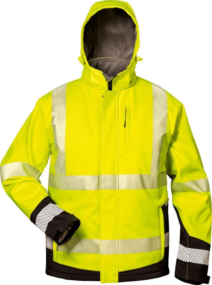 Produktbild Elysee Warnjacke Melvin,Softsh. Gr.2XL, gelb/schwarz bild 1