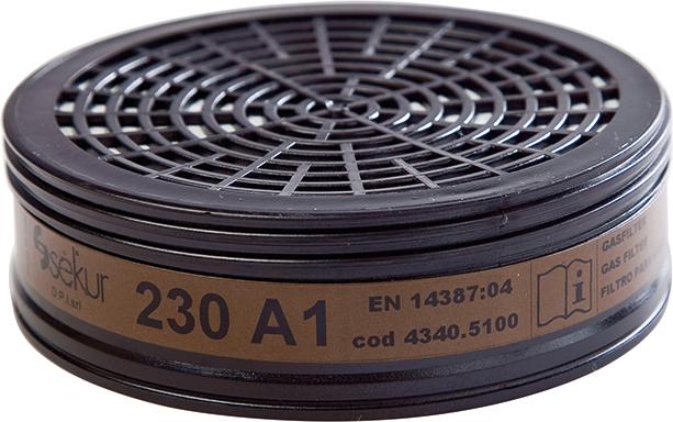 Produktbild Ekastu Safety Filter 230, A1, f.Poli mask 230 (Pck. a 2 St.)