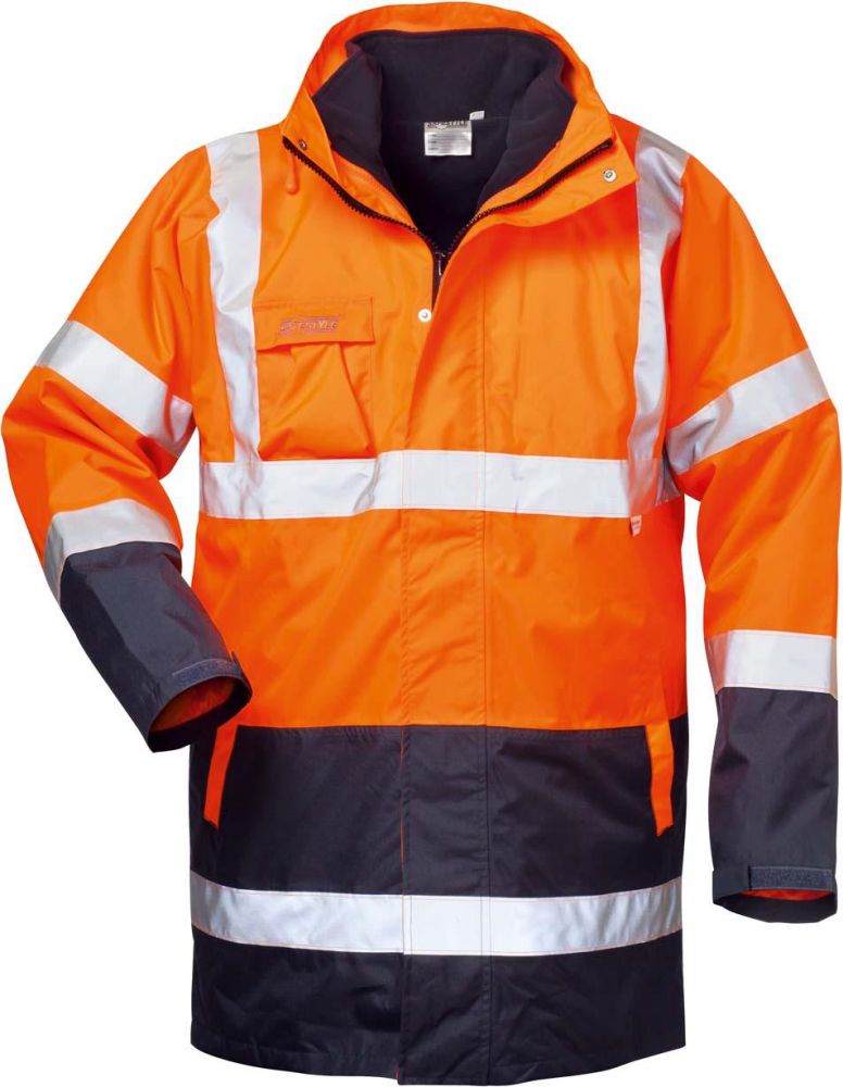 Produktbild Safestyle Warnparka Travis, Gr. XXXL, orange/marine bild 1