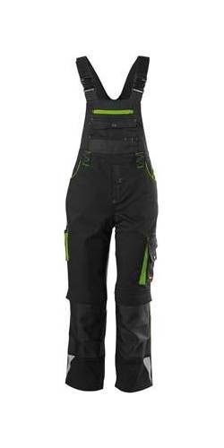 Produktbild Fortis Kids Latzhose 24,  Black/limegreen, Gr134-140
