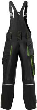 Produktbild Fortis H-Latzhose 24, Black/lime green, Gr. 29 bild 3