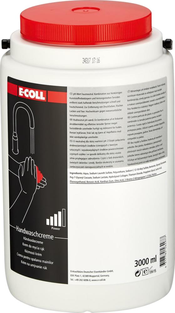 Produktbild E-Coll Handwaschcreme 3L Rundbehälter