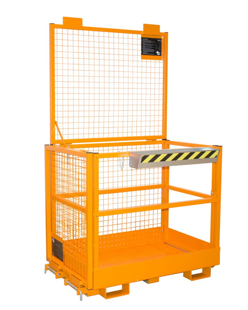 Produktbild Bauer Arbeitsbühne MB-II lackiert in der Farbe Gelborange