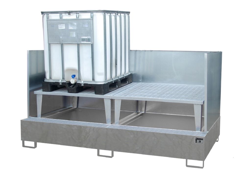 Produktbild Bauer Südlohn Auffangwanne AWA 1000-2 SW feuerverzinkt mit Abfüllaufsatz