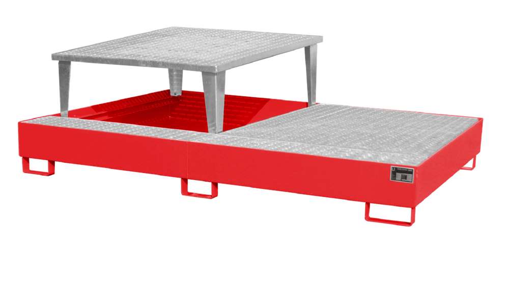 Produktbild Bauer Auffangwanne AWA 21 1000 Liter 2650 x 865 x 1460 mm feuerrot