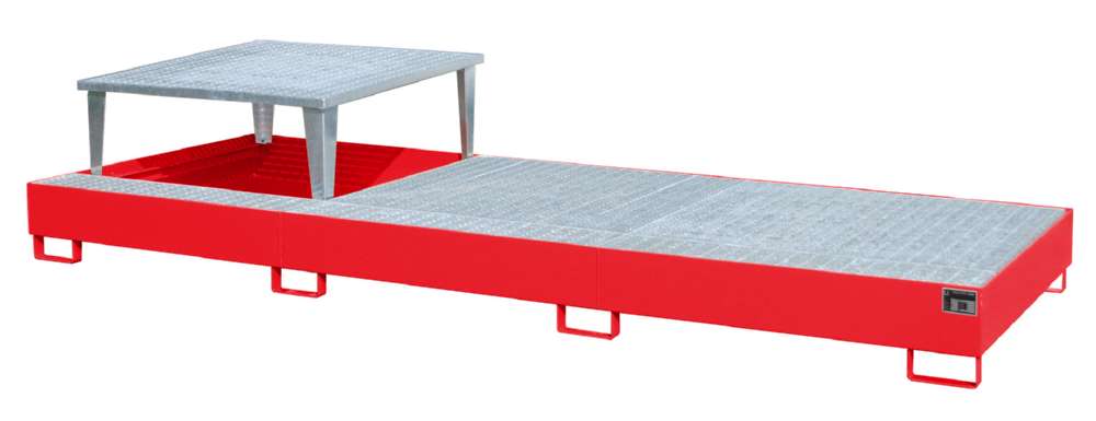 Produktbild Bauer Auffangwanne AWA 31 3850 x 780 x 1460 mm lackiert feuerrot