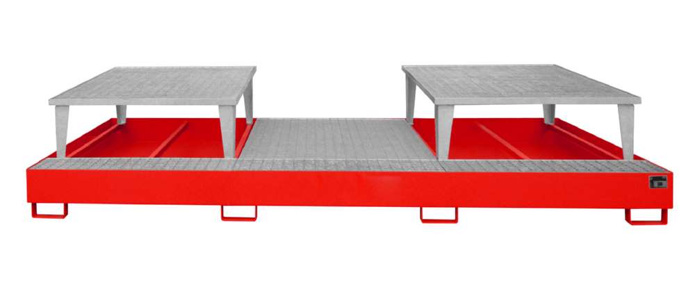 Produktbild Bauer Auffangwanne AWA 32 3850 x 780 x 1460 mm lackiert feuerrot