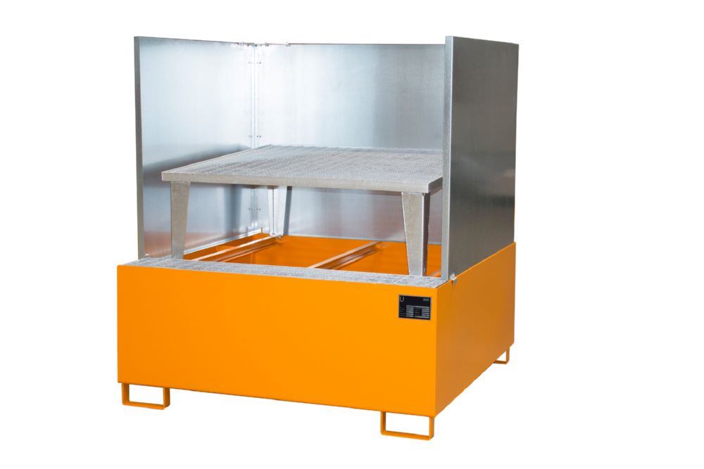 Produktbild Bauer Südlohn Auffangwanne AWA 1000/SW lackiert Gelborange Breite 1480 mm