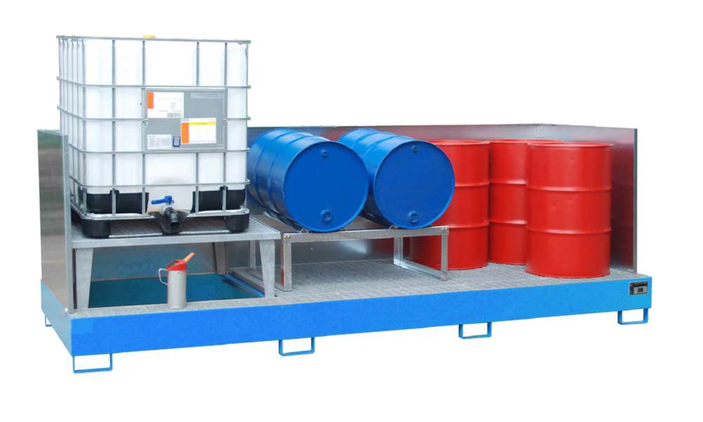 Produktbild Bauer Auffangwanne AWA 31 3850 x 780 x 1460 mm lackiert lichtblau bild 2