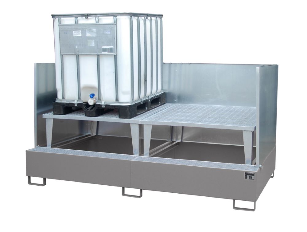 Produktbild Bauer  Auffangwanne AWA 1000-2 SW lackiert Mausgrau B 2670 x H 1405 x L 1460 mm