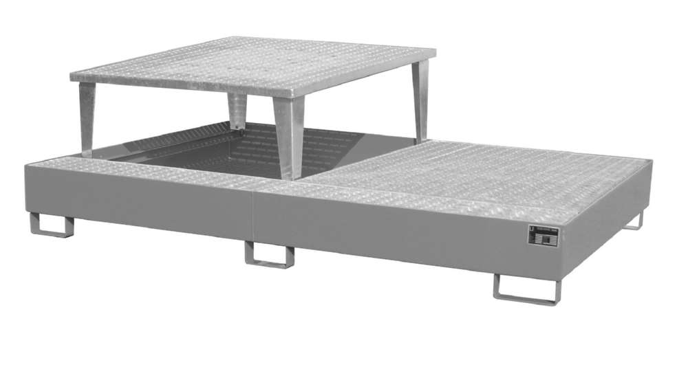 Produktbild Bauer Auffangwanne AWA 21 1000 Liter 2650 x 865 x 1460 mm mausgrau