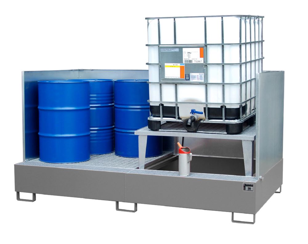 Produktbild Bauer Südlohn Auffangwanne AWA 21 SW lackiert Mausgrau 100 mm Unterfahrhöhe