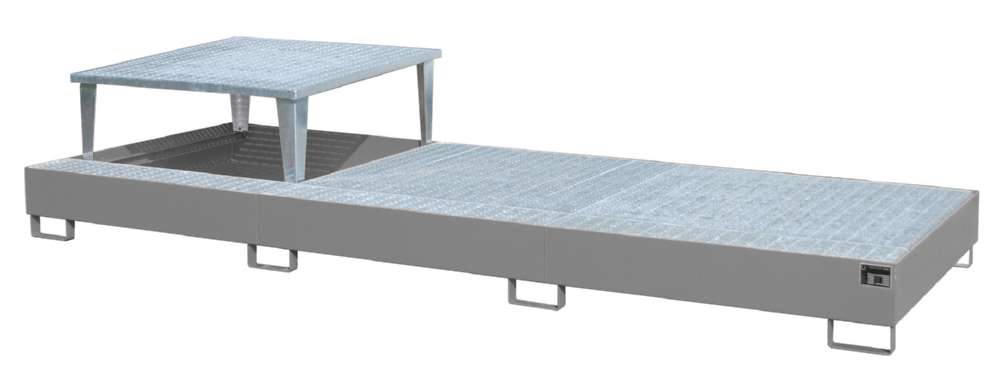 Produktbild Bauer Auffangwanne AWA 31 3850 x 780 x 1460 mm lackiert mausgrau