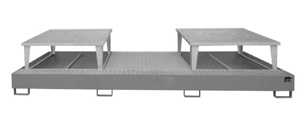 Produktbild Bauer Auffangwanne AWA 32 3850 x 780 x 1460 mm lackiert mausgrau bild 1