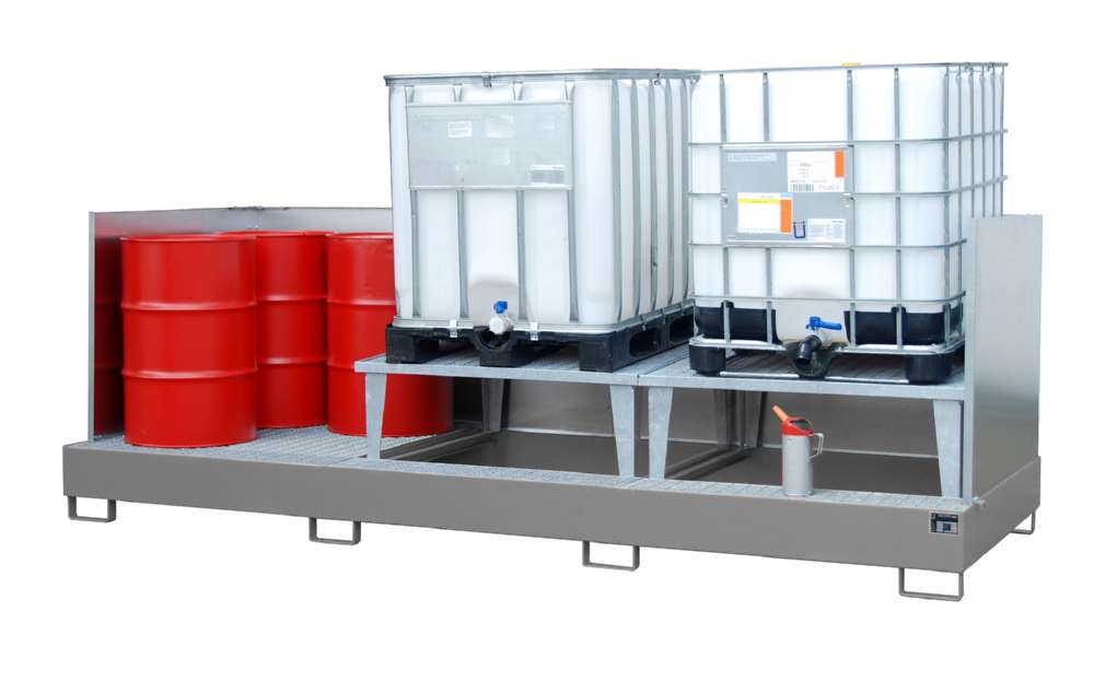 Produktbild Bauer Auffangwanne AWA 32 3850 x 780 x 1460 mm lackiert mausgrau bild 2